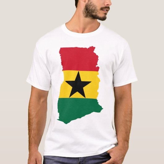 Ghana vlag t-shirt (Voorkant)