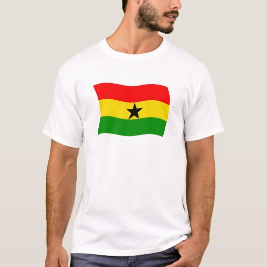 Ghana Vlag T-shirt (Voorkant)