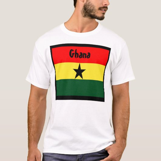 Ghana vlag t-shirts (Voorkant)