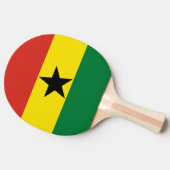 Ghana vlag tafeltennisbatje (Zijkant)