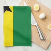 Ghana vlag theedoek (Quarter Fold)