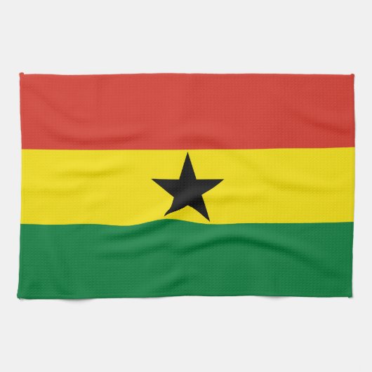 Ghana vlag theedoek (Horizontaal)