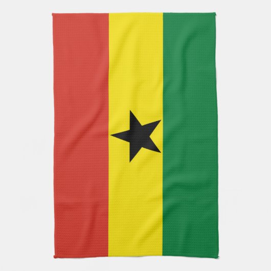 Ghana vlag theedoek (Verticaal)