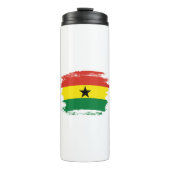 Ghana vlag thermosbeker (Voorkant)