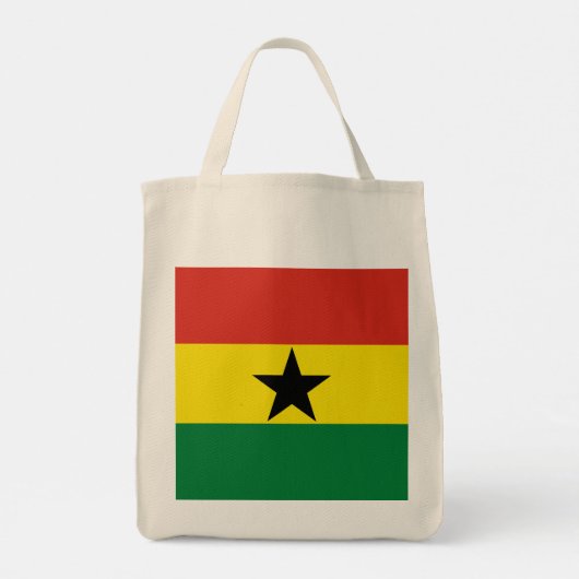 Ghana vlag tote bag (Achterkant)