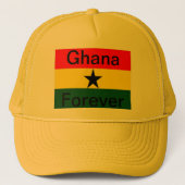 Ghana vlag trucker pet (Voorkant)
