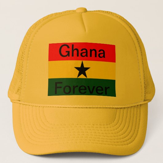 Ghana vlag trucker pet (Voorkant)