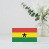 Ghana vlag visitekaartje (Staand voorkant)