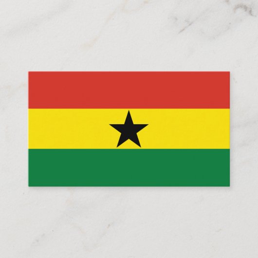 Ghana vlag visitekaartje (Voorkant)