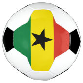 Ghana vlag voetbal (Gedraaid)