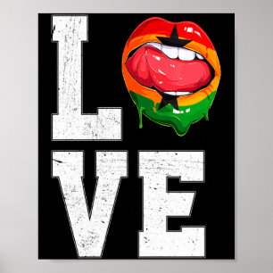 Ghana Vlag Voetbal Fan Liefde Ghanese T-shirt  Poster