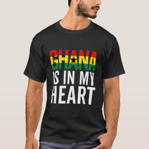 Ghana Vlag voor Mannen Vrouwen Ghanese Pride Roots T-shirt