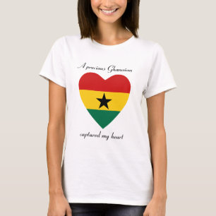 Ghana Vlag Zoetehart T-Shirt
