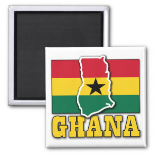 Ghana Vlaggenland Magneet