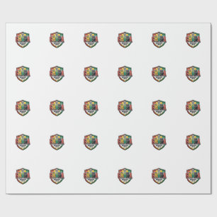 Ghana Voetbal 2026 Voetbal Vet Land Typografie R Cadeaupapier