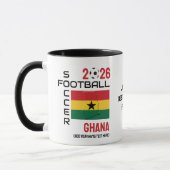 GHANA Voetbal Football Custom 2026 ELK JAAR Mok (Links)