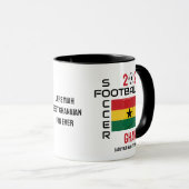 GHANA Voetbal Football Custom 2026 ELK JAAR Mok (Voorkant rechts)