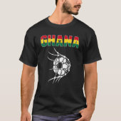 Ghana - Voetbal in nettodoel ondersteuning Ghanisc T-shirt (Voorkant)