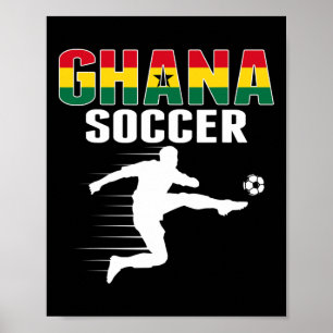 Ghana Voetbalfans Shirt - Trotse Ghanese Voetbalfa Poster