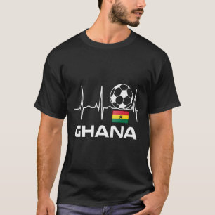 Ghana Voetbalshirt T-shirt Mannen Vrouwen Voetbal