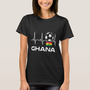 Ghana Voetbalshirt T-Shirt Mannen Vrouwen Voetbal
