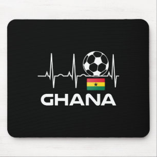 Ghana Voetbalshirt T-shirt Mannen Vrouwen Voetbal Muismat