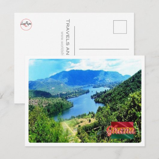 Ghana - Volta Lake - Briefkaart (Voorkant / Achterkant)