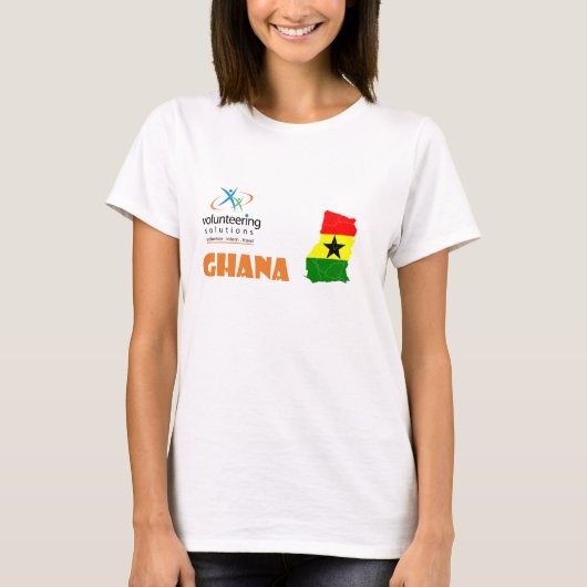 Ghana Volunteer T-shirt - Volunteering Solutions (Voorkant)