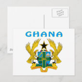 Ghana - wapenschild briefkaart (Voorkant / Achterkant)