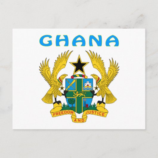 Ghana - wapenschild briefkaart (Voorkant)
