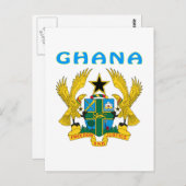 Ghana - wapenschild briefkaart (Voorkant / Achterkant)