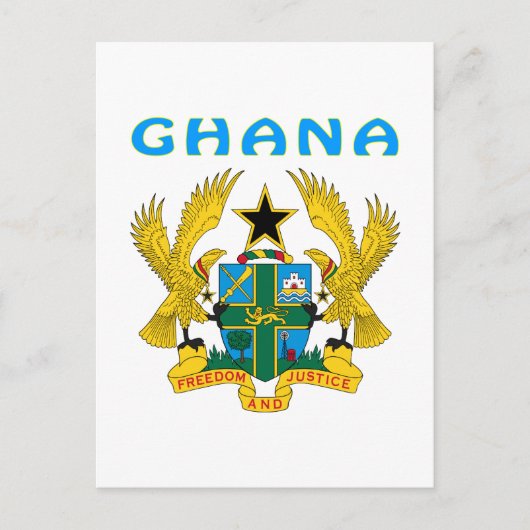 Ghana - wapenschild briefkaart (Voorkant)