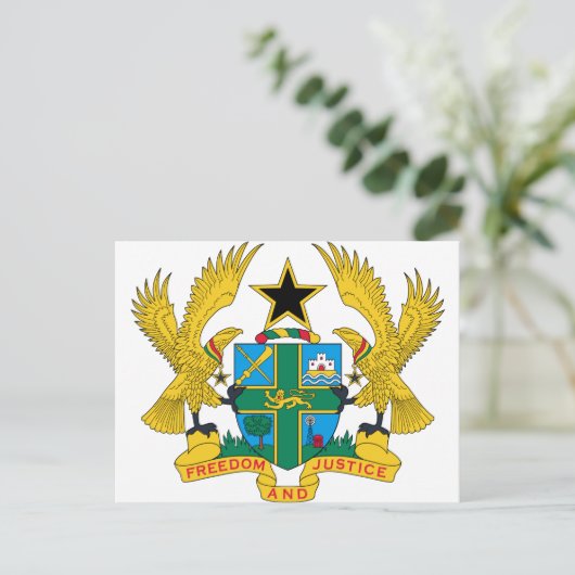 Ghana wapenstilstand briefkaart (Staand voorkant)