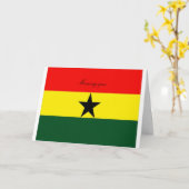 Ghana Wenskaarten Kaart (Gele Bloem)