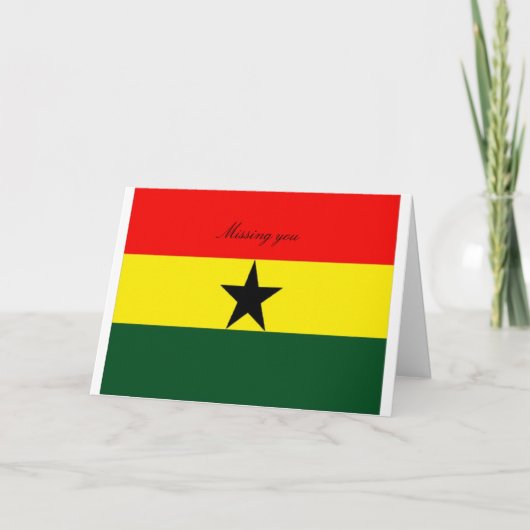 Ghana Wenskaarten Kaart (Voorkant)