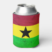 Ghana (West-Afrika) Vlag Blikjeskoeler (Blikje Voorkant)