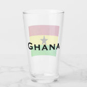 Ghana (West-Afrika) Vlag Glas (Achterkant)