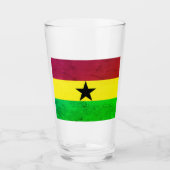 Ghana (West-Afrika) Vlag Glas (Voorkant)