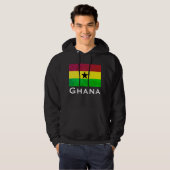 Ghana (West-Afrika) Vlag Hoodie (Voorkant volledig)