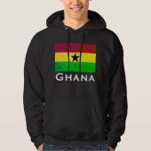 Ghana (West-Afrika) Vlag Hoodie (Voorkant)