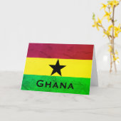 Ghana (West-Afrika) Vlag Kaart (Gele Bloem)