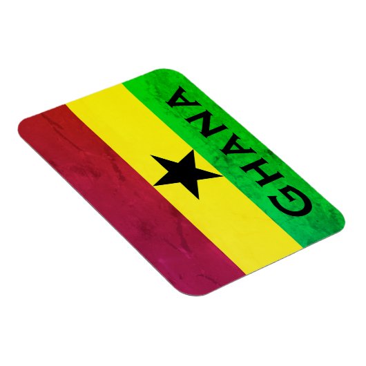 Ghana (West-Afrika) Vlag Magneet (Rechterzijde)