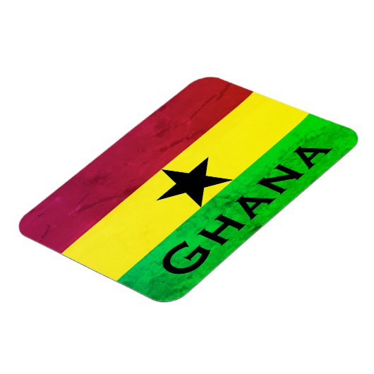 Ghana (West-Afrika) Vlag Magneet (Linkerzijde)