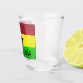 Ghana (West-Afrika) Vlag Shot Glas (Rechts)