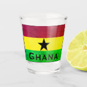 Ghana (West-Afrika) Vlag Shot Glas (Voorkant)