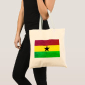 Ghana (West-Afrika) Vlag Tote Bag (Voorkant (product))