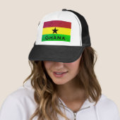 Ghana (West-Afrika) Vlag Trucker Pet (In situ)