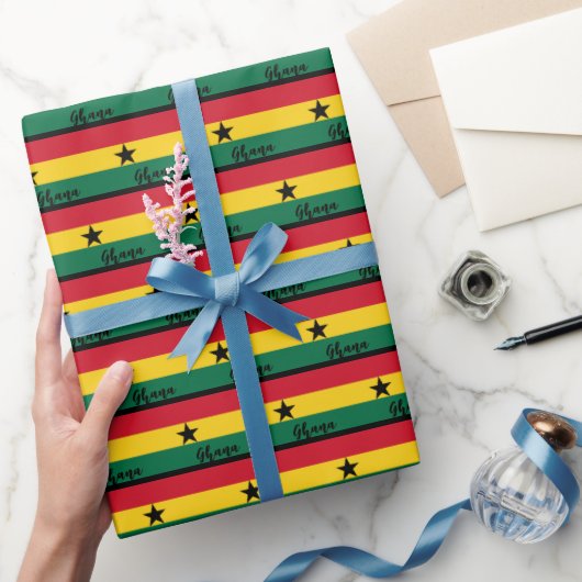 Ghana Wrapping Paper, Ghanese vlag patriottisch Cadeaupapier (Geschenken)