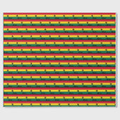 Ghana Wrapping Paper, Ghanese vlag patriottisch Cadeaupapier (Vlak)