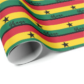Ghana Wrapping Paper, Ghanese vlag patriottisch Cadeaupapier (Rol Hoek)
